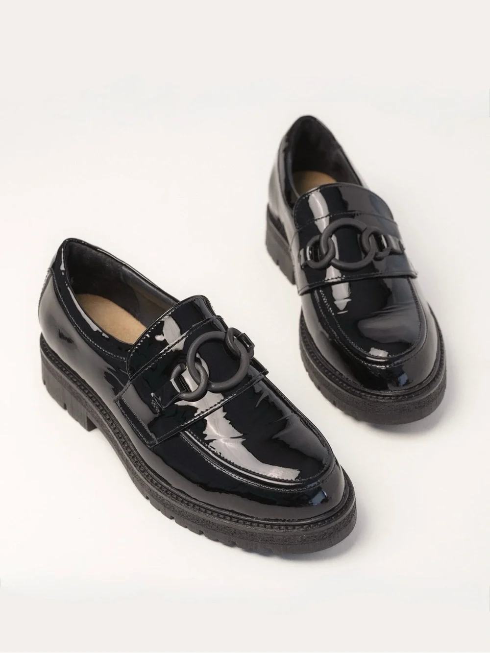 NAOT Fremont Black Patent Leather Loafers Comfort Orthotic Shoes 39/8